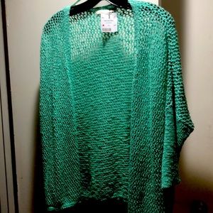 Glitter Teal Cardigan